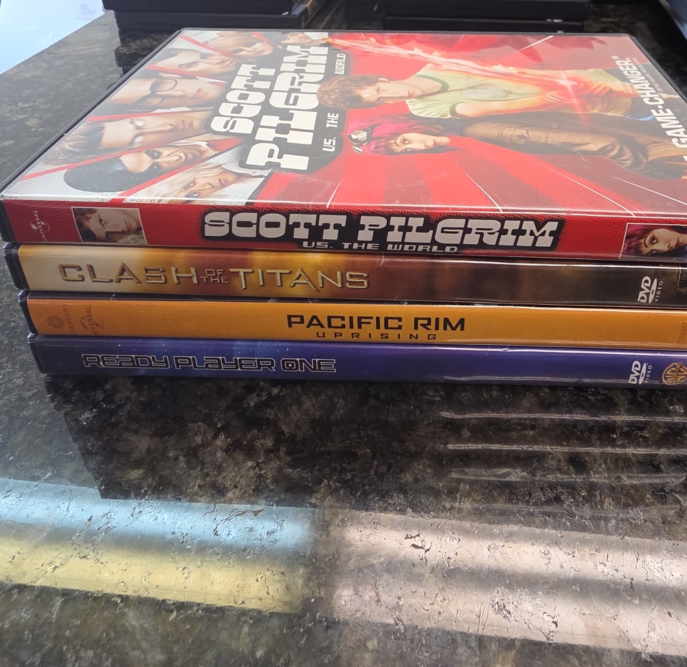 Scott Pilgrim & Movie DVD Stack